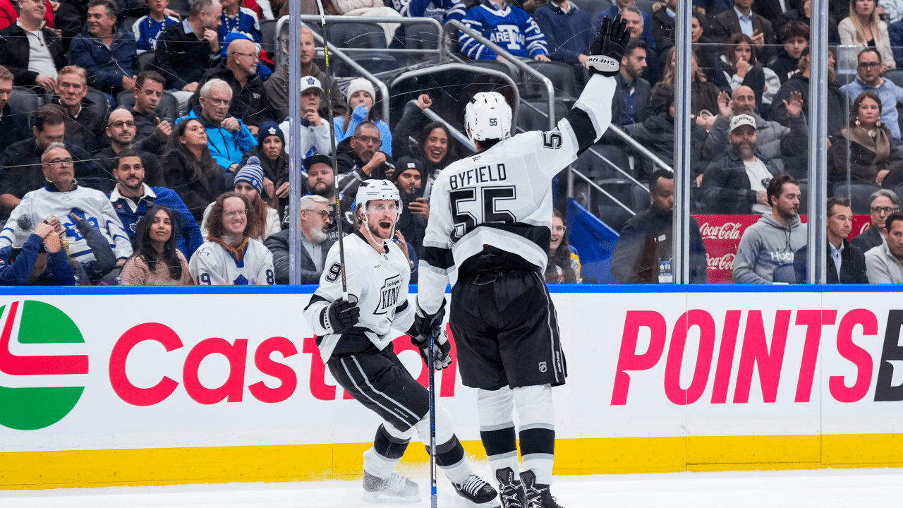 Byfield scores in OT to lift Kings past Maple Leafs