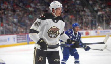 Ilya Protas on leading the Hershey Bears in points and goals 14 games into his pro career: ‘To be honest, it’s not what I was expecting’
