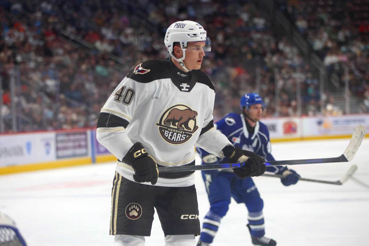 Ilya Protas on leading the Hershey Bears in points and goals 14 games into his pro career: ‘To be honest, it’s not what I was expecting’