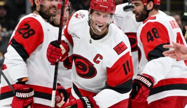 Hurricanes start road trip in style, beat Boston 3-1