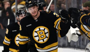 Recap: Morgan Geekie ties the Red Wings, B’s win in a shootout!