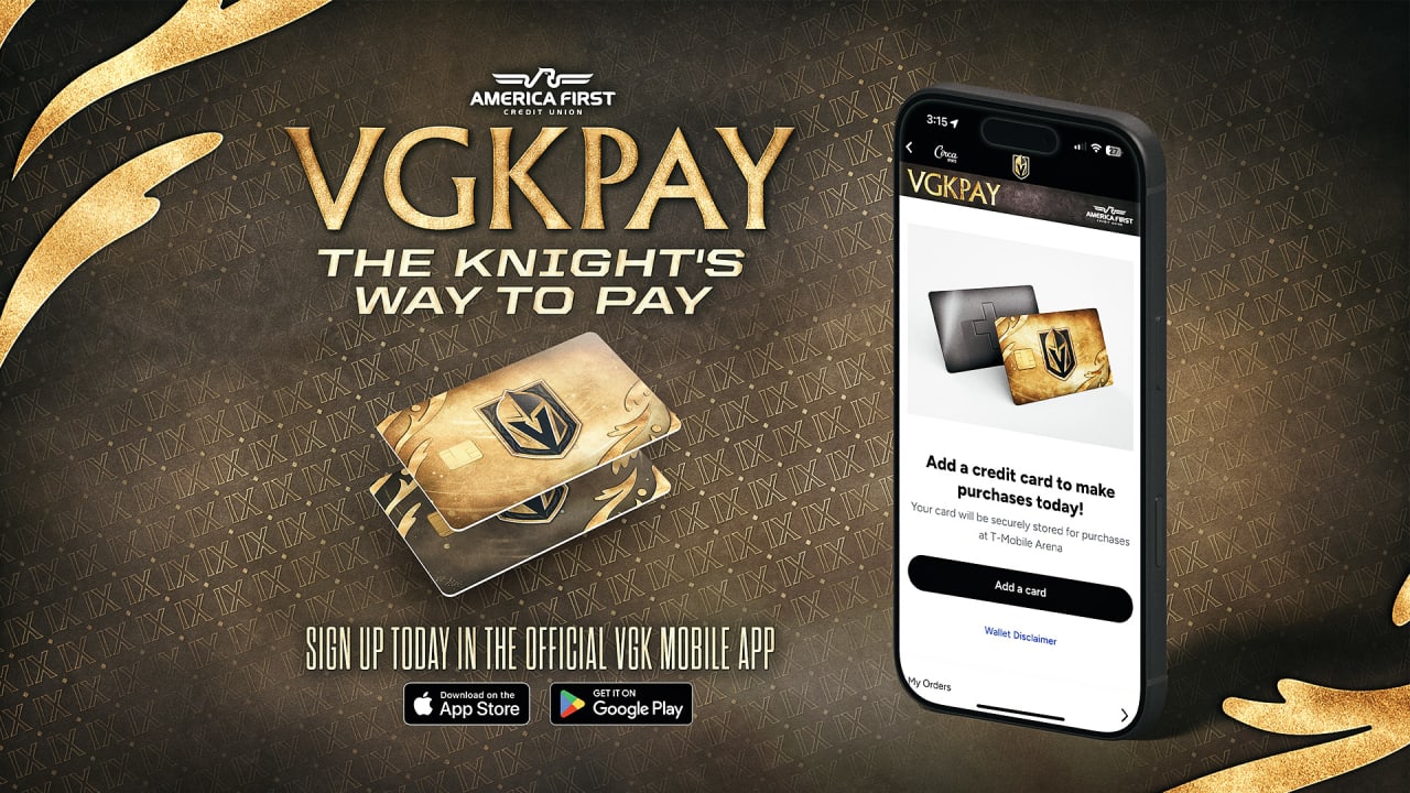 Vegas Golden Knights Announce "VGKPay" Mobile Wallet in Partnership with Everi to Enhance Fan Experience