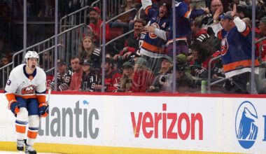 Islanders give up tying goal in final seconds of third, but then stun Devils in overtime