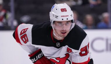 Devils star Jack Hughes suffered freak hand injury during team dinner