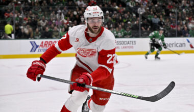 Red Wings' Michael Rasmussen scores in 6-3 loss in return from IL