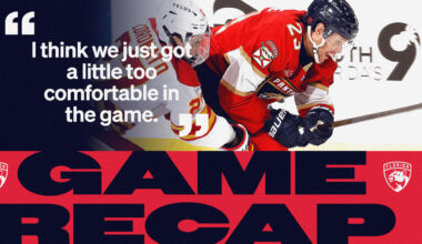 RECAP: Flames 5, Panthers 3