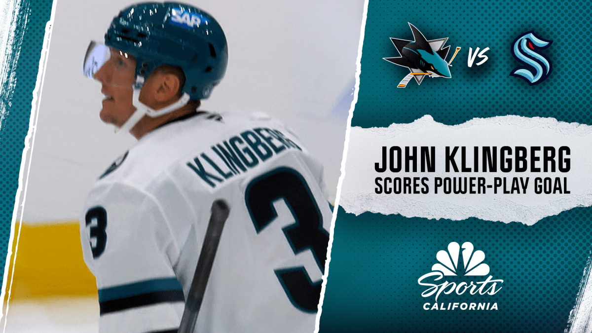 ohn Klingberg scores goal to pad Sharks’ lead vs. Kraken – NBC Sports Bay Area & California