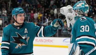 Askarov makes 34 saves, Sharks defeat Bruins