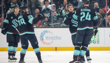 Eberle’s late goal helps Kraken beat Blackhawks 3-1