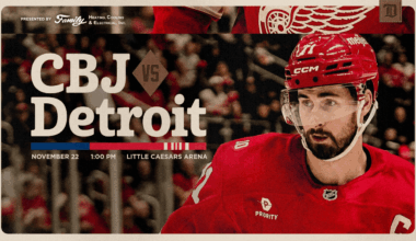 PREVIEW: Red Wings, Blue Jackets take the ice for Saturday matinee