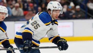 Blues' Jordan Kyrou to be a healthy scratch against Sabres