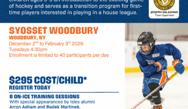 New York Islanders’ “Learn to Play” Hockey Clinic coming soon to Syosset and Massapequa – LI Press