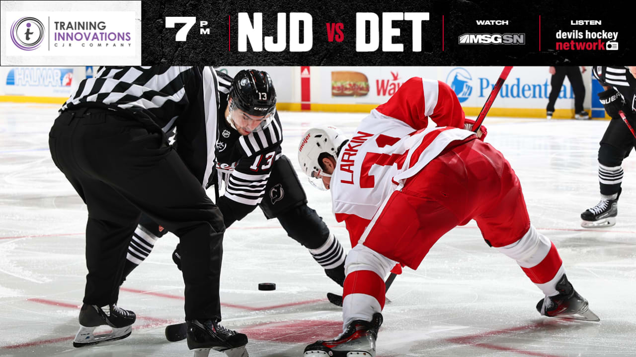 Devils Are Back at Home to Face Red Wings | PREVIEW