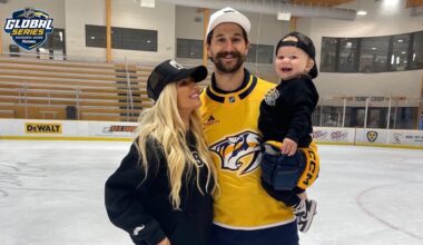 Forsberg deserves time in spotlight for Global Series Sweden, wife of Predators star says