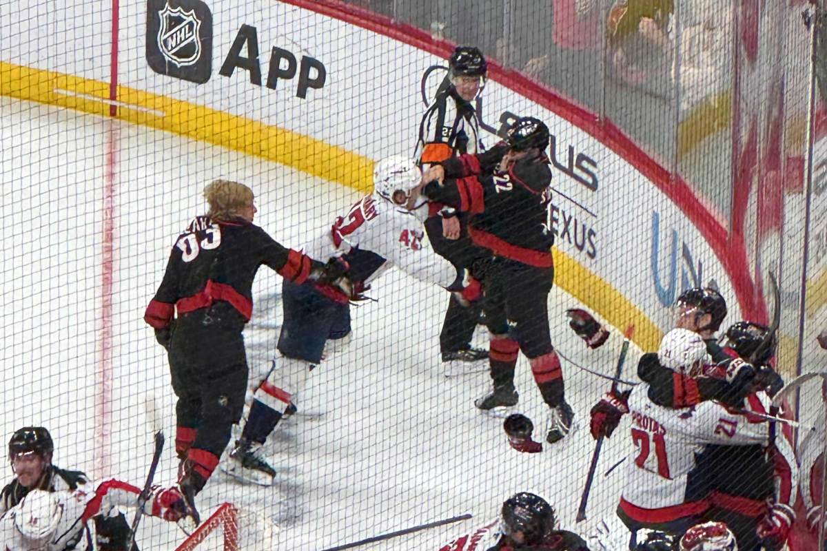 Logan Stankoven on getting in his first NHL fight with Martin Fehervary where he got bloodied: ‘Honestly, I really enjoyed it’