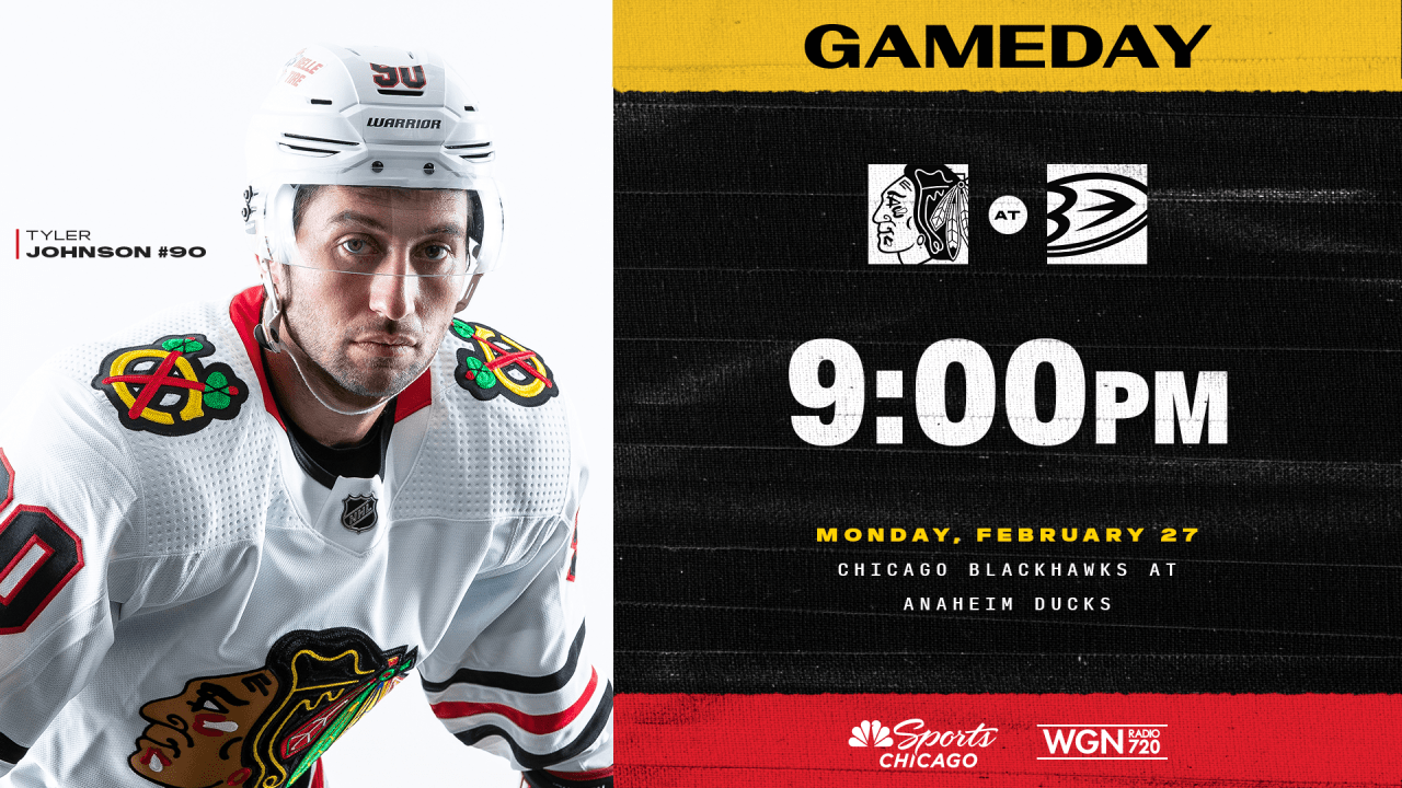 PREVIEW: Blackhawks Ride Season-High Win Streak into Anaheim