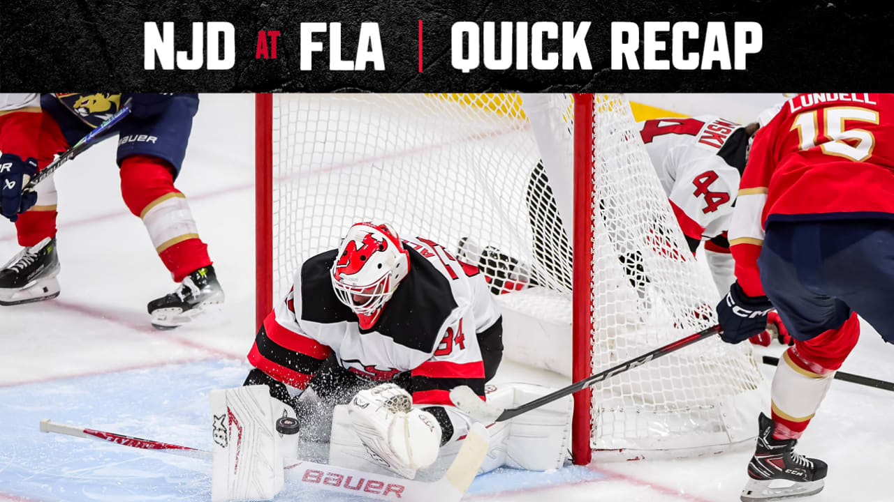 QUICK RECAP: Panthers 1, Devils 0
