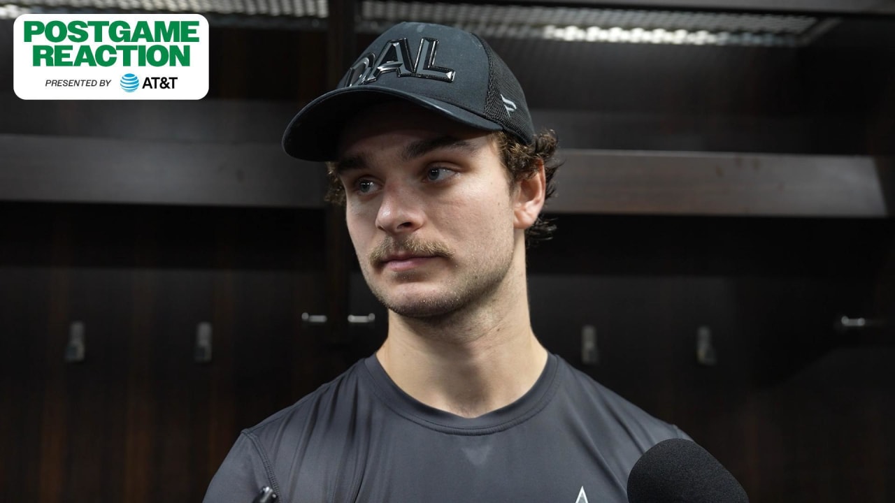 DAL@EDM Postgame: Wyatt Johnston | Dallas Stars