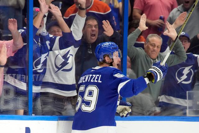 Guentzel scores in OT to give Lightning 2-1 win over Oilers :: WRALSportsFan.com