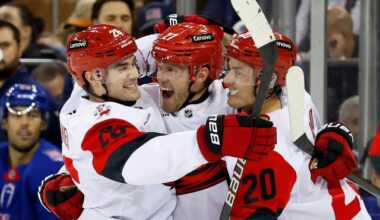 Kochetkov stops 25 shots in season debut in the Hurricanes' 3-0 victory over the Rangers :: WRALSportsFan.com