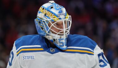 Binnington sets record for games played by a Blues goalie