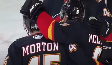 Calgary Flames send Rory Kerins back to AHL, recall Sam Morton and Dryden Hunt