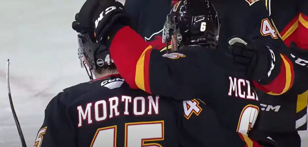 Calgary Flames send Rory Kerins back to AHL, recall Sam Morton and Dryden Hunt