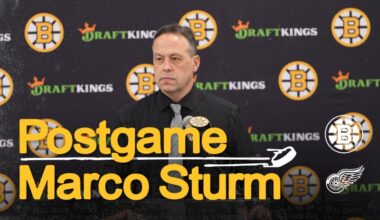 Press Room: Marco Sturm | Boston Bruins