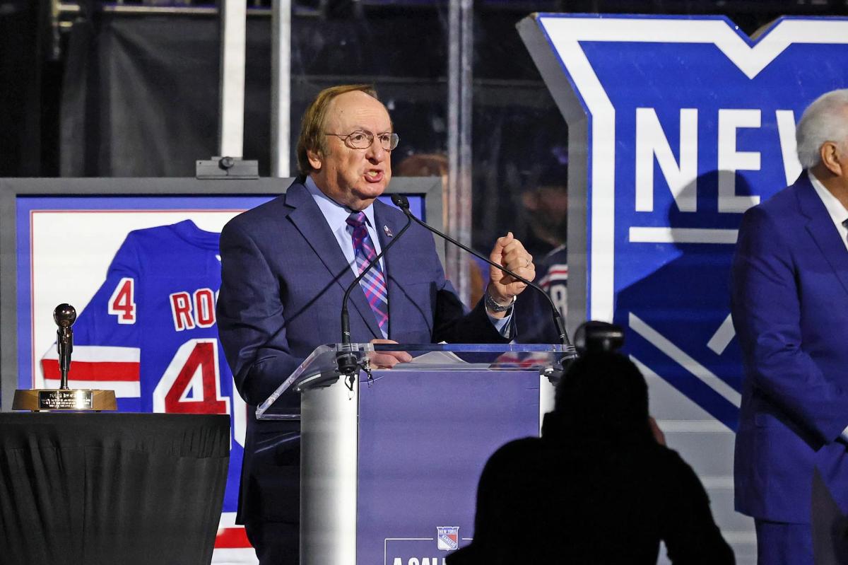 Sam Rosen 'thrilled' as he makes MSG return for Rangers celebration