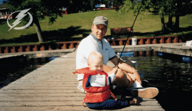 Family first: Darren Raddysh focused on time with his father, Dwayne, this Thanksgiving