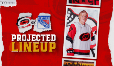 Projected Lineup: November 4 at NY Rangers