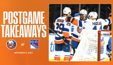 Takeaways: Islanders Shut Out Rangers 5-0