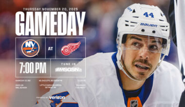 Game Preview: Islanders at Red Wings
