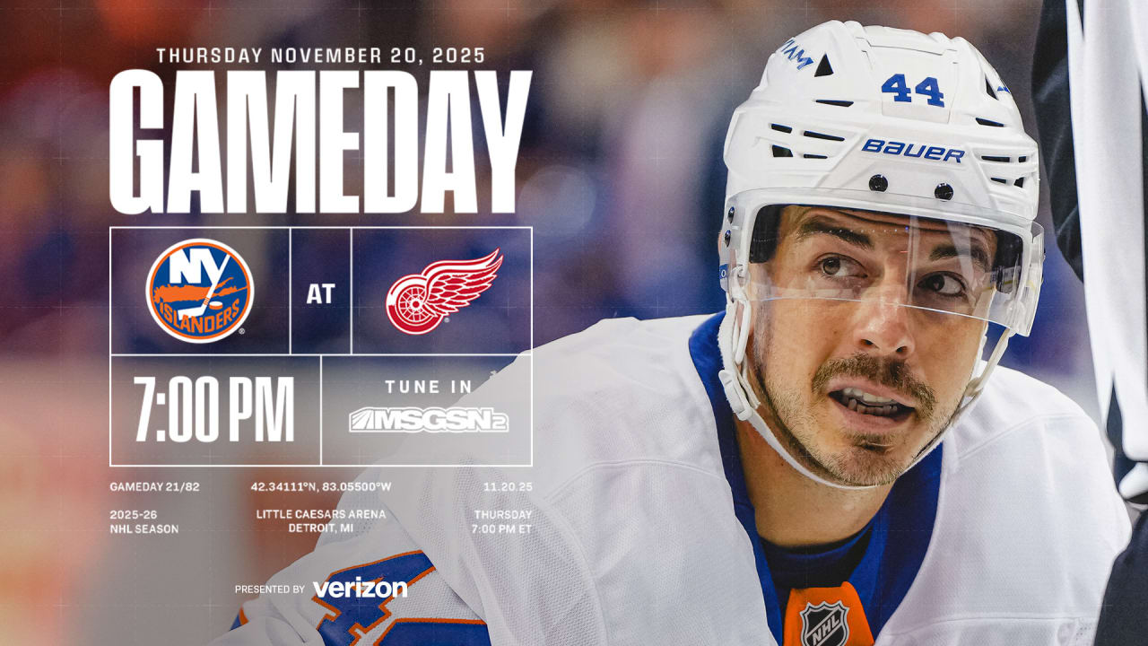 Game Preview: Islanders at Red Wings