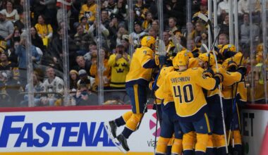 Forsberg, Stamkos Lead Preds to Thrilling Overtime Win Against Penguins in Sweden