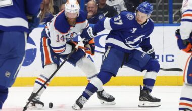 Oilers Fans Not Remotely Impressed With $74 Million D-Man Dropping the Gloves Vs. Tampa Bay Lightning