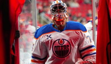 Oilers HC Singles Stuart Skinner Out In Aftermath of Edmonton’s Nervy Win Over Carolina Hurricanes