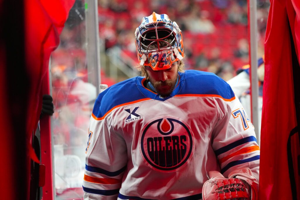 Oilers HC Singles Stuart Skinner Out In Aftermath of Edmonton’s Nervy Win Over Carolina Hurricanes
