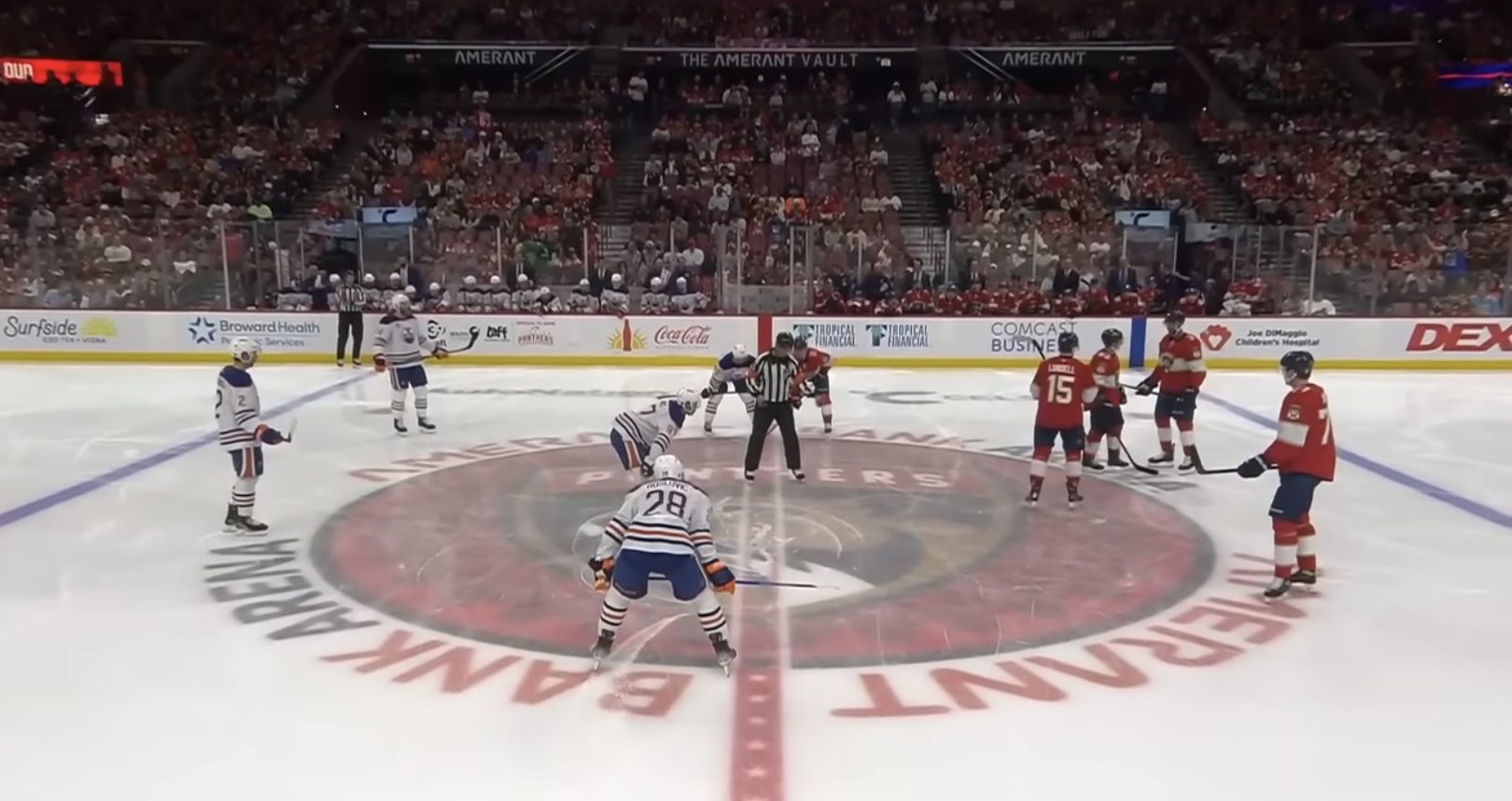 Oilers Ride Early Spark, Roslovic’s Pair to 6-3 Win Over Panthers in Stanley Cup Rematch