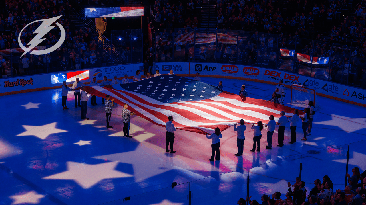 Lightning to host Military Appreciation Night, presented by USAA, on Sunday, November 16 versus Vancouver