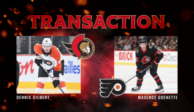 Senators acquire defenceman Dennis Gilbert from Philadelphia