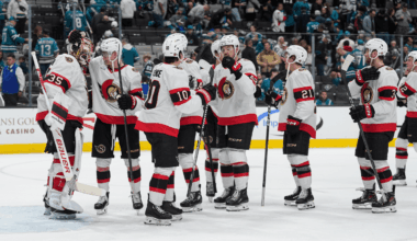 Stutzle breaks tie in 3rd, Senators edge Sharks