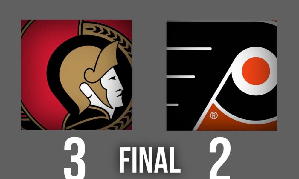 Flyers Earn a Point But Can't Complete OT Win vs. Senators