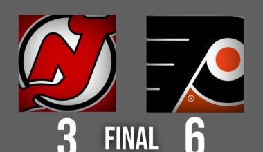 Flyers Fueld by Fast Start in Saturday Night Win vs. Devils