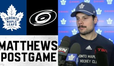 Auston Matthews | Post Game vs. Carolina Hurricanes | November 09, 2025