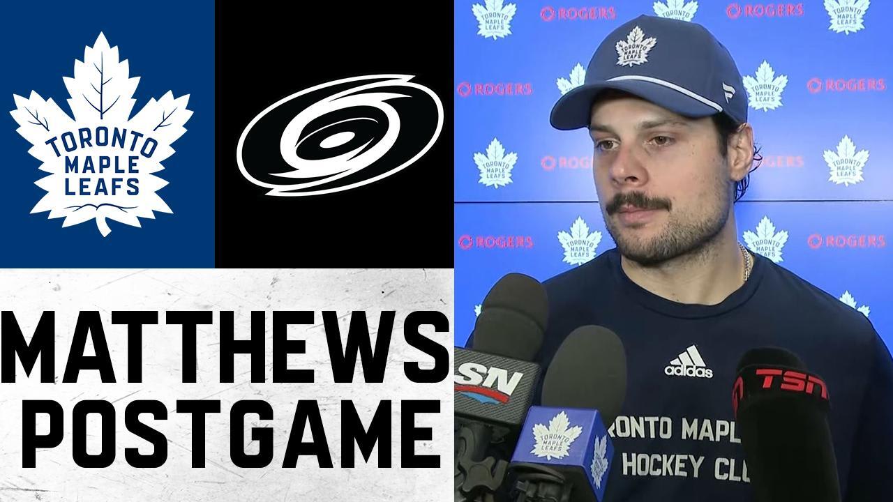 Auston Matthews | Post Game vs. Carolina Hurricanes | November 09, 2025