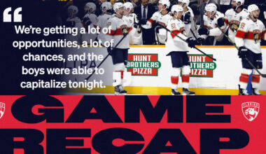 RECAP: Panthers 8, Predators 3