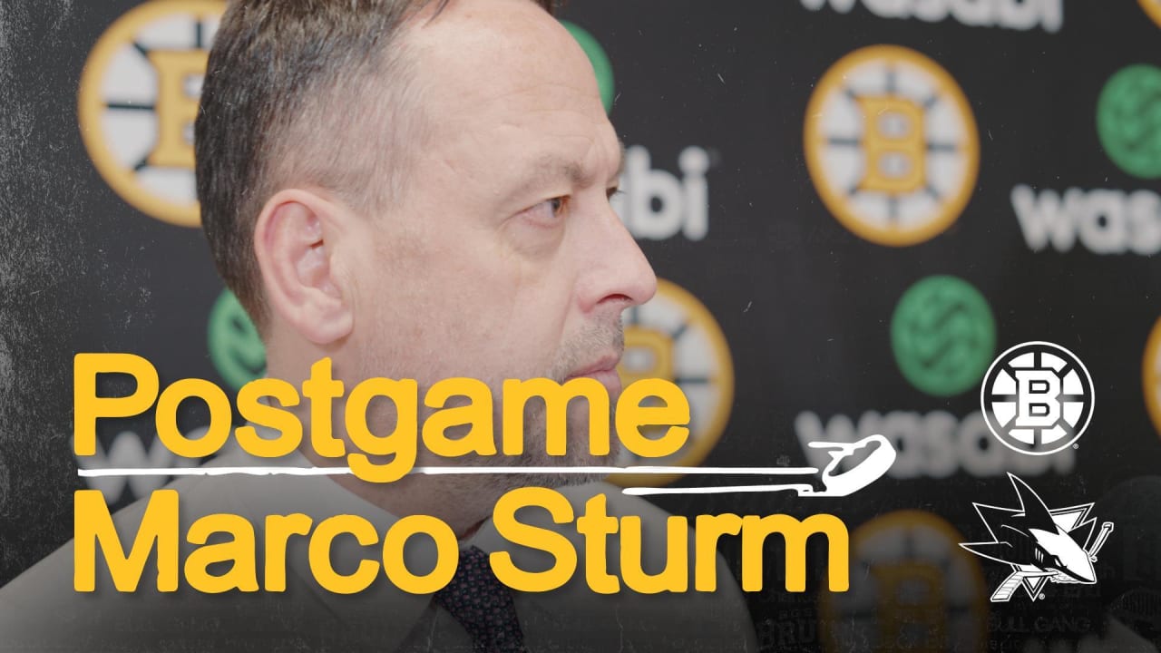 Press Room: Marco Sturm | Boston Bruins