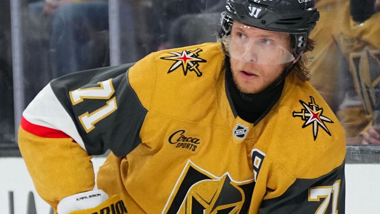 William Karlsson injured, exits Golden Knights' loss early