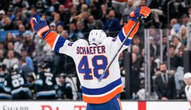 Isles' Matthew Schaefer edges Crosby as youngest with OT goal